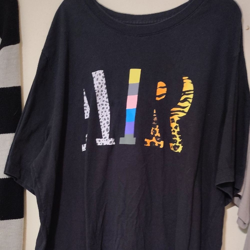 Nike Black Tee with Vibrant Graphic
